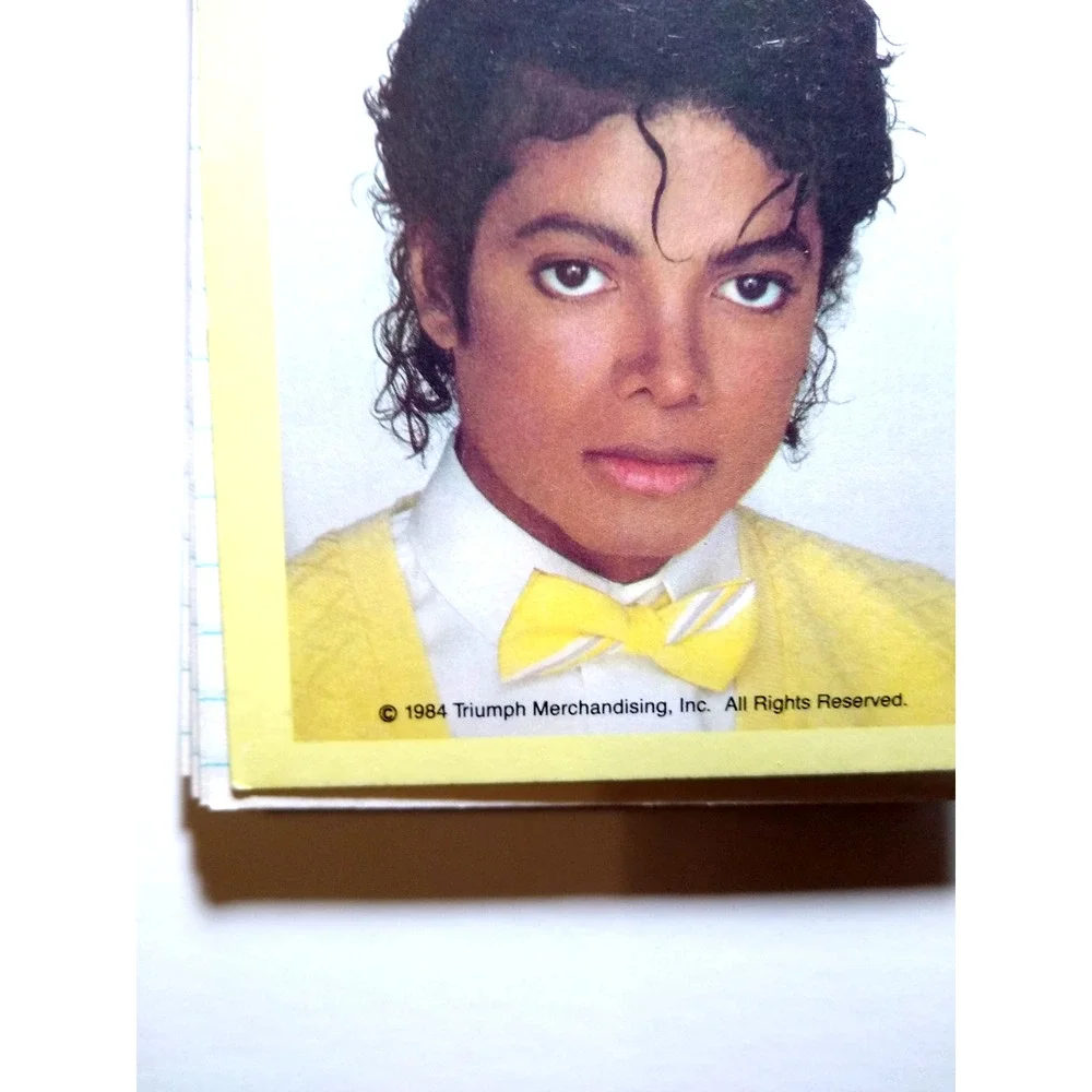 Michael Jackson Vintage 1984 Spiral Mini Memo Pad Unused MJ Collectible